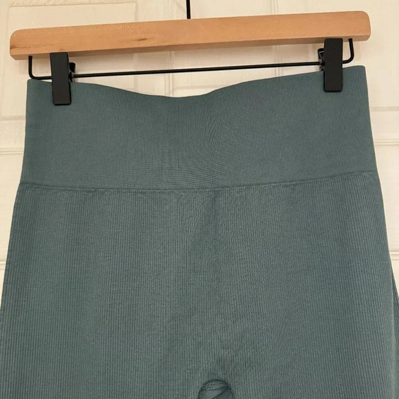 NWT Madewell MWL Seamless Ribbed Legging in Teal Green - Picture 2 of 9